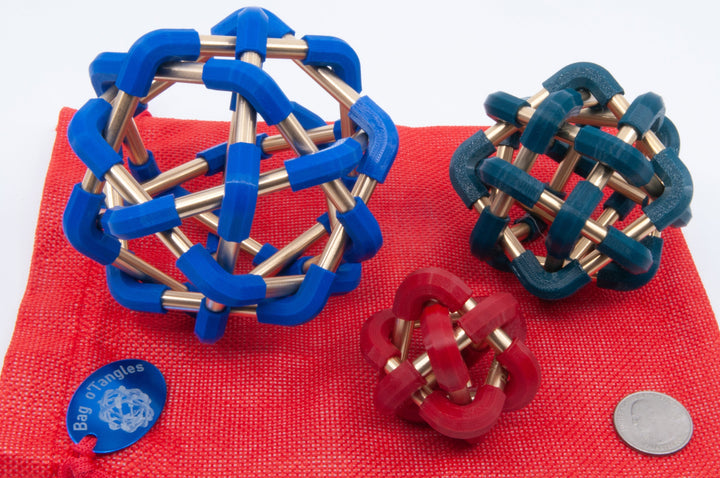 Bag o'Tangles - Set of three Orderly Tangles